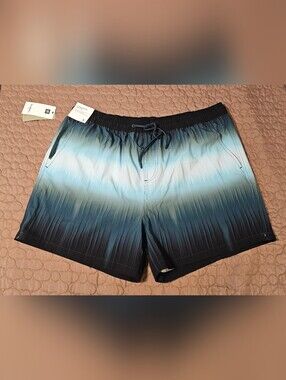 Goodfellow & Co Blue Ombre Swim Trunks with Drawstring